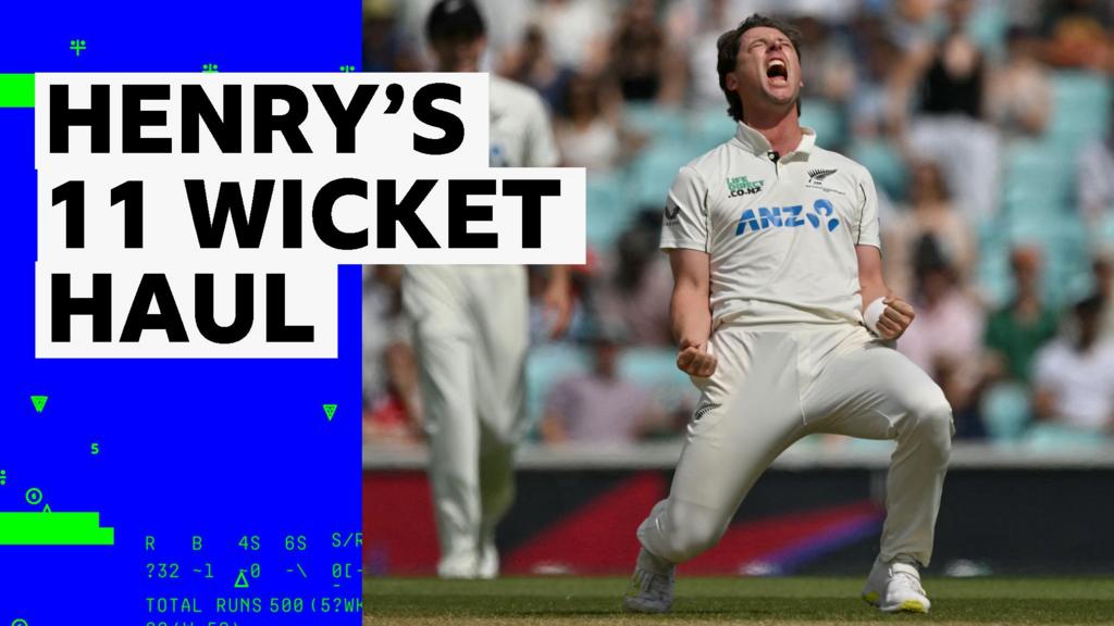 'He has been brilliant' - Watch all 11 of Henry's wickets against England