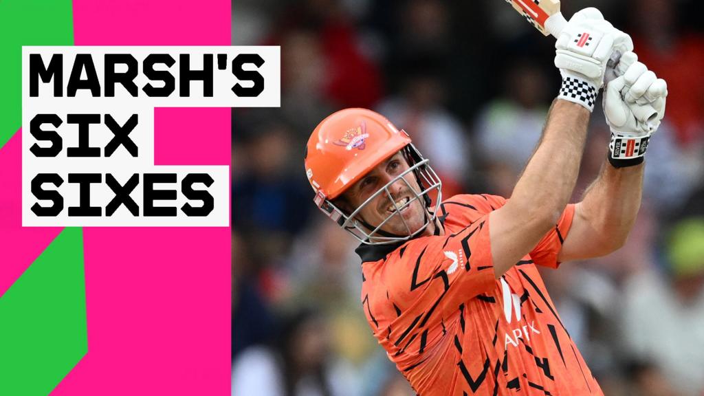 'That is some brutal hitting' - Marsh hits six sixes in huge innings