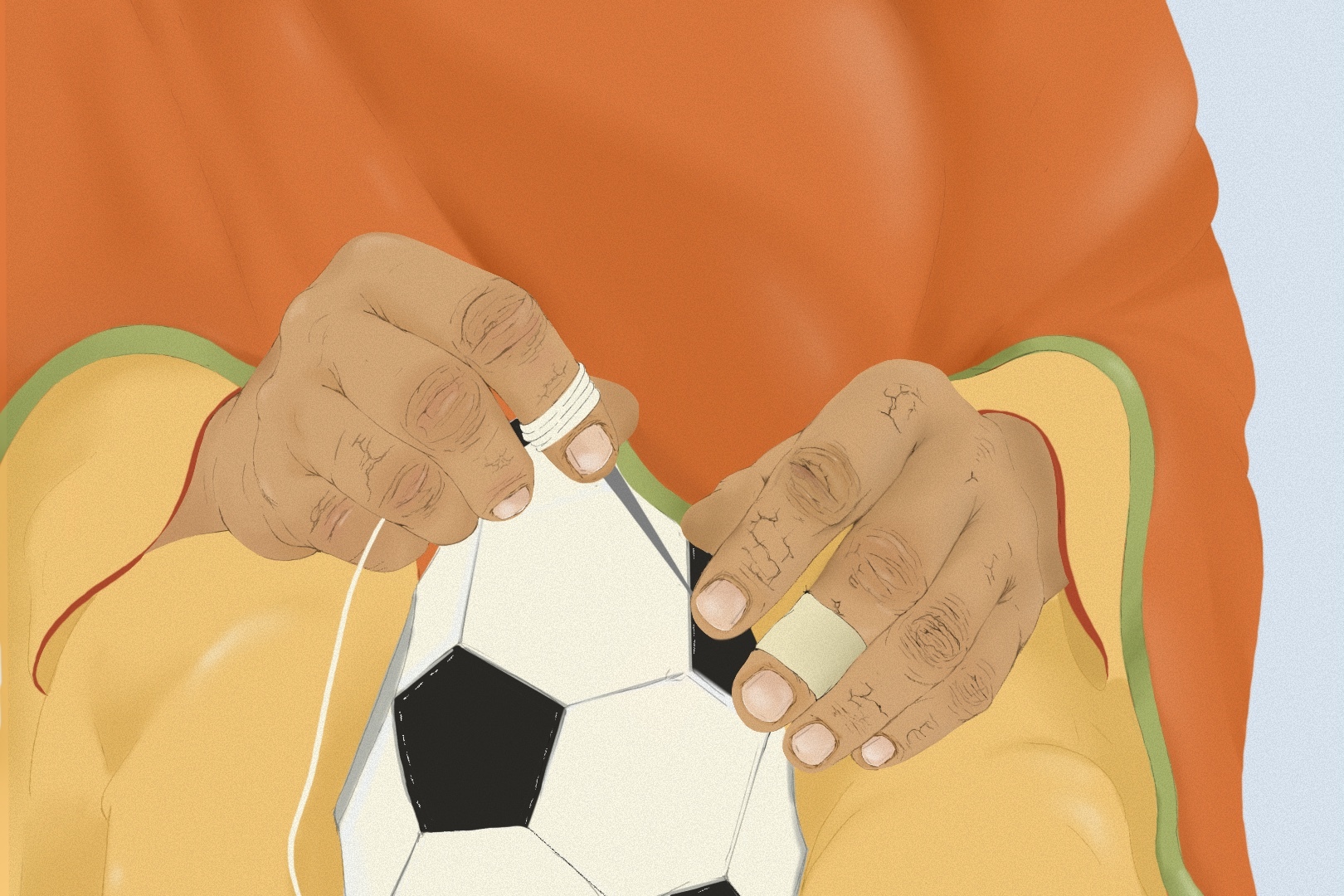 The hands behind the beautiful game