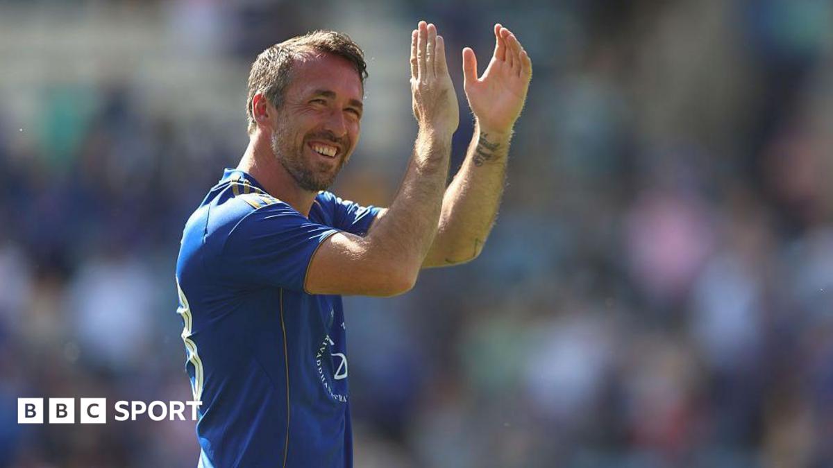 Ex-Leicester defender smashes six and blows kiss to bowler on cricket debut