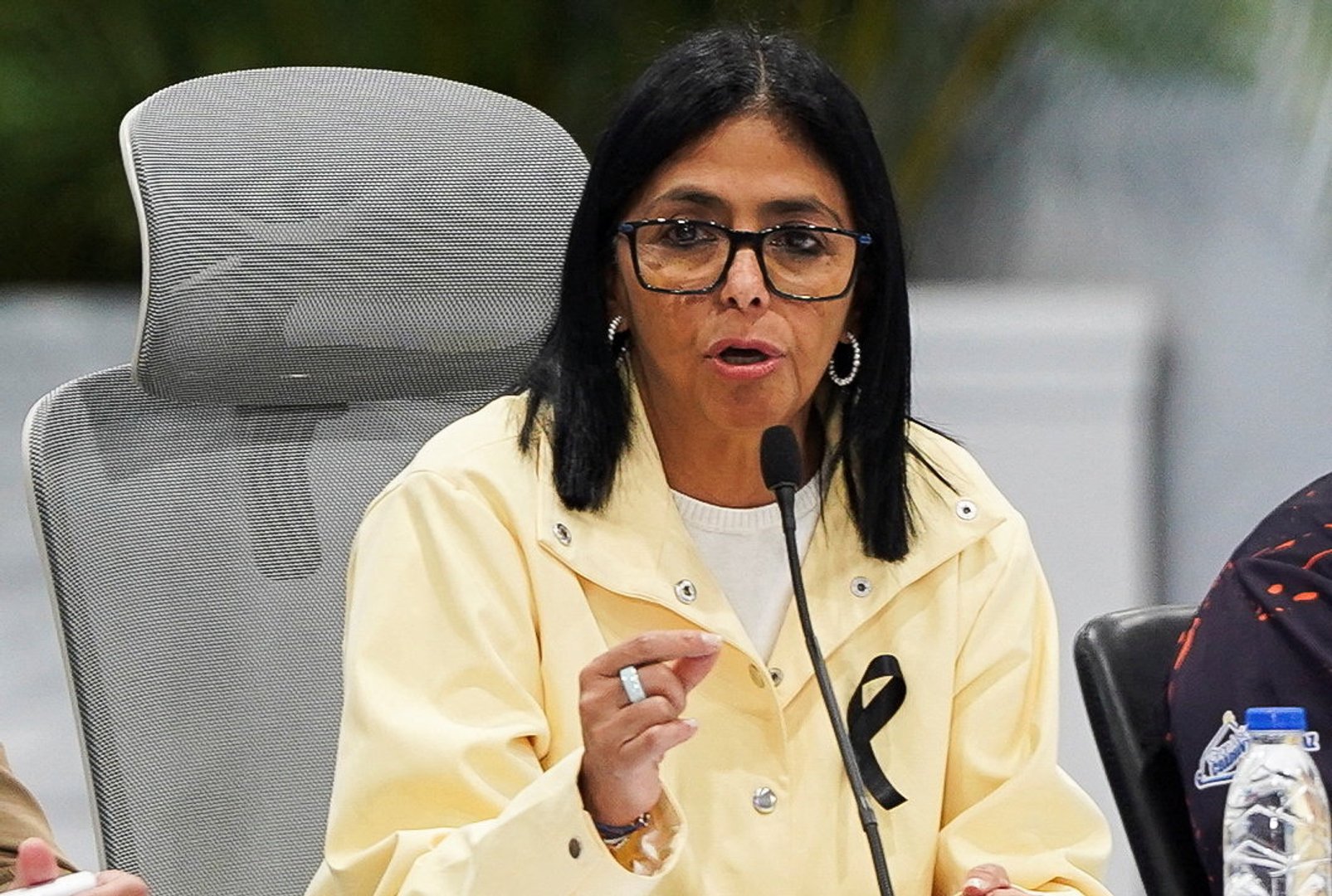 Delcy Rodriguez responds to public anger at government response