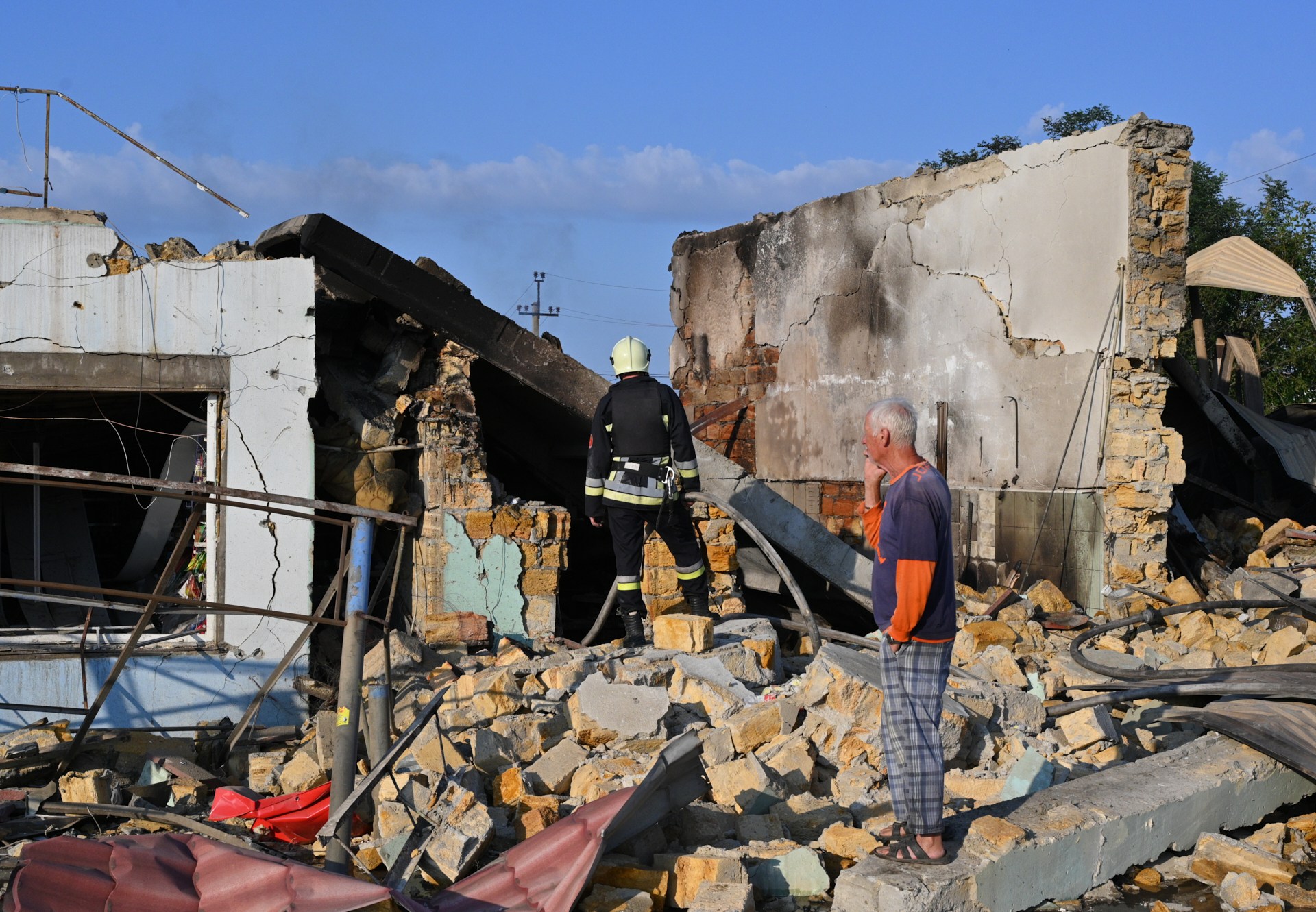 Ukraine suffers port attacks as protests persist over defence shake-up