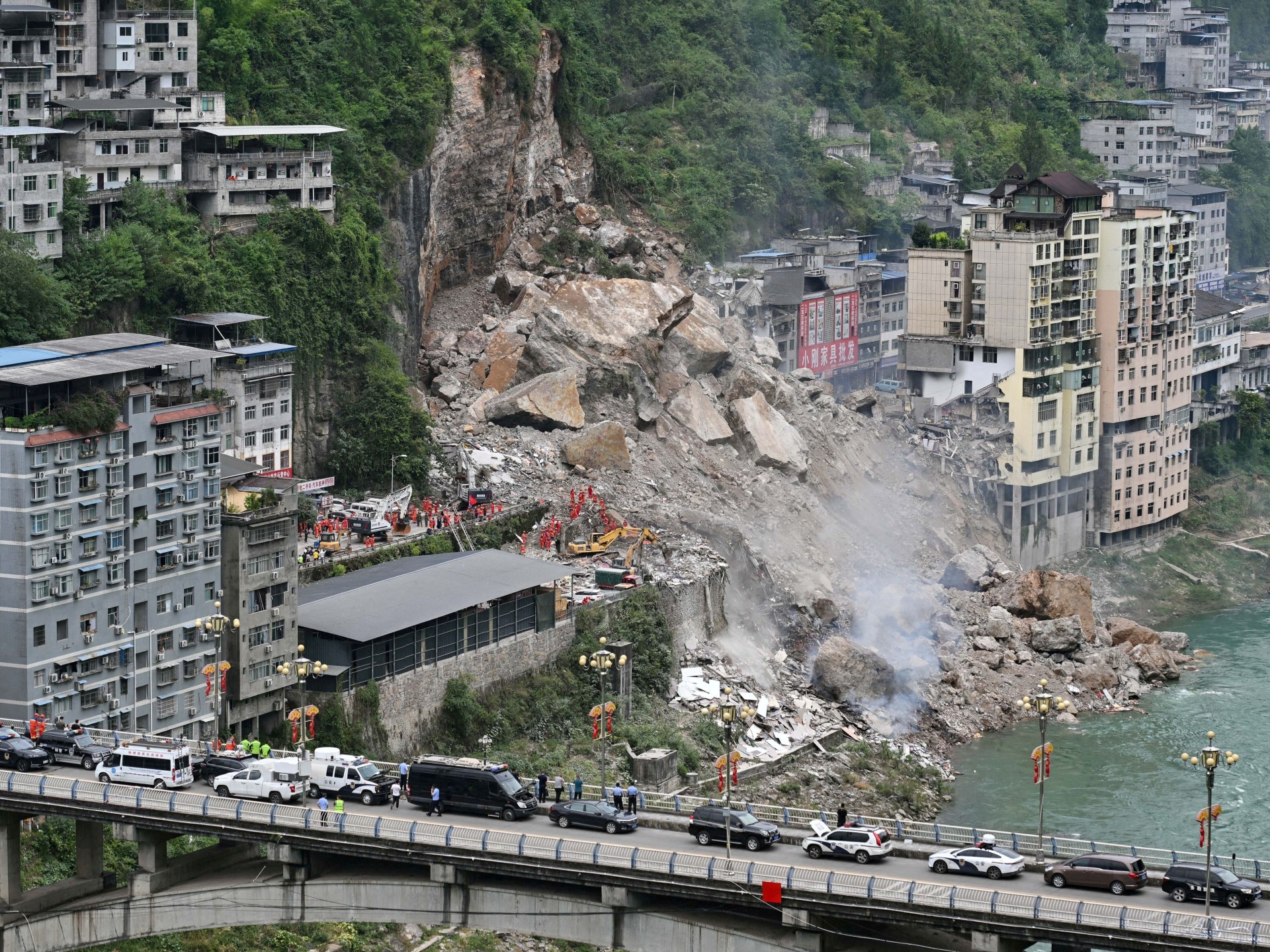 Landslide in southwest China kills eight and leaves 34 missing
