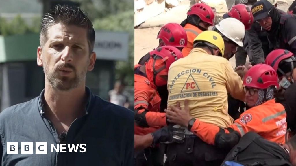 Watch: A race against the clock for Venezuela earthquake rescuers