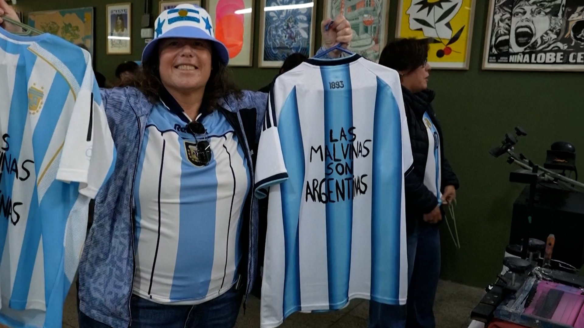 Controversial Argentina World Cup banner gets new life in print