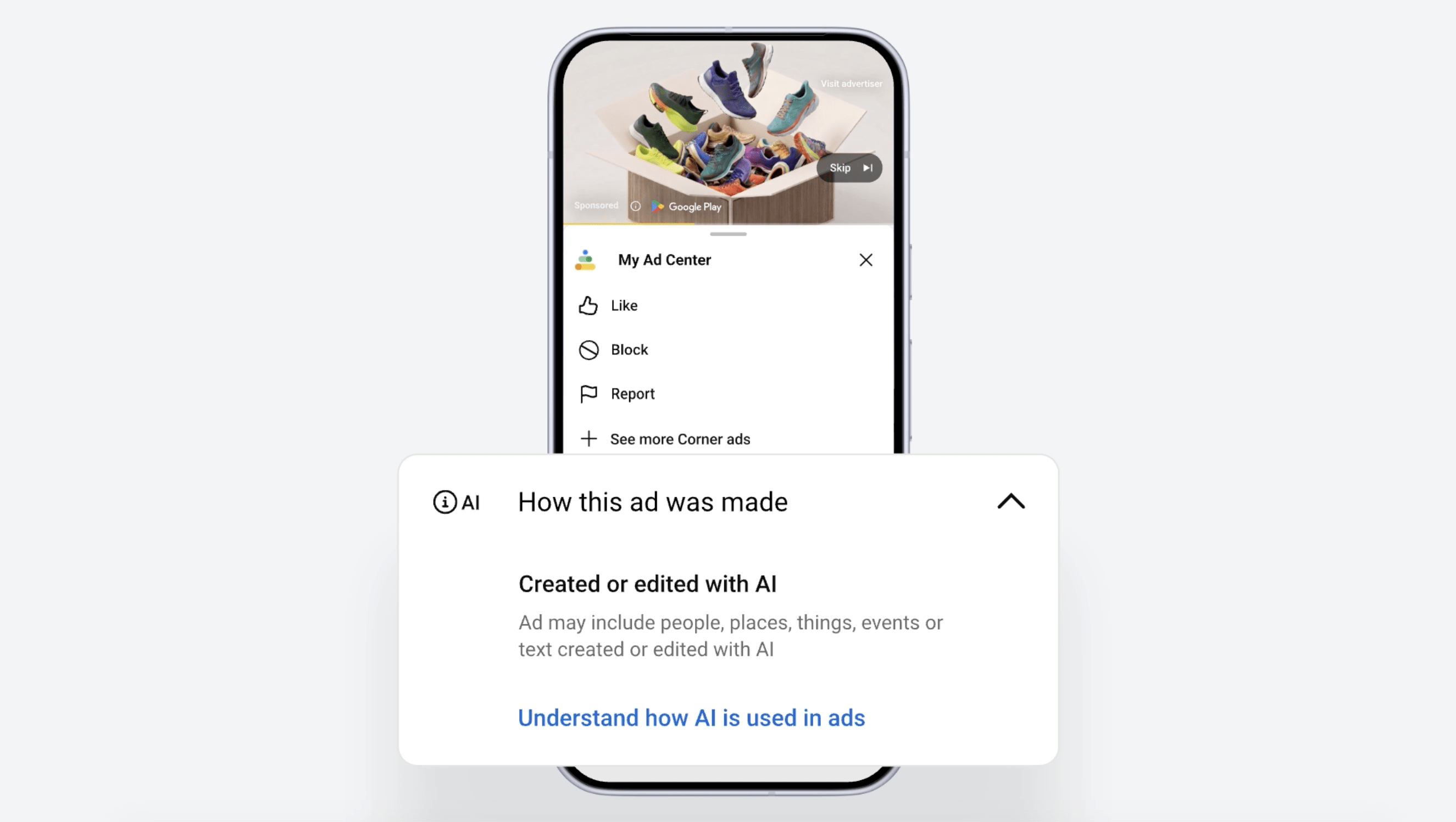 Google will now tell you if an ad was made with AI