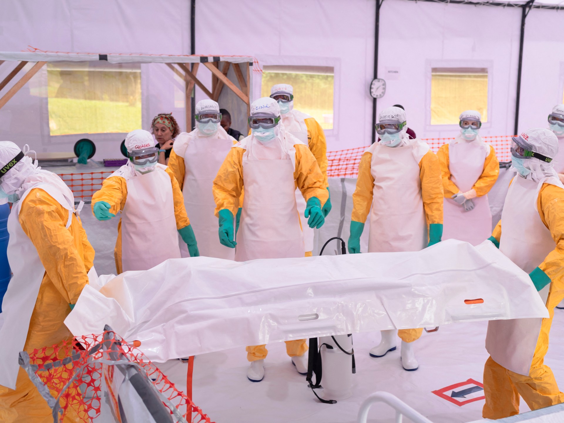 Staff at DR Congo Ebola centre strike as virus continues spreading