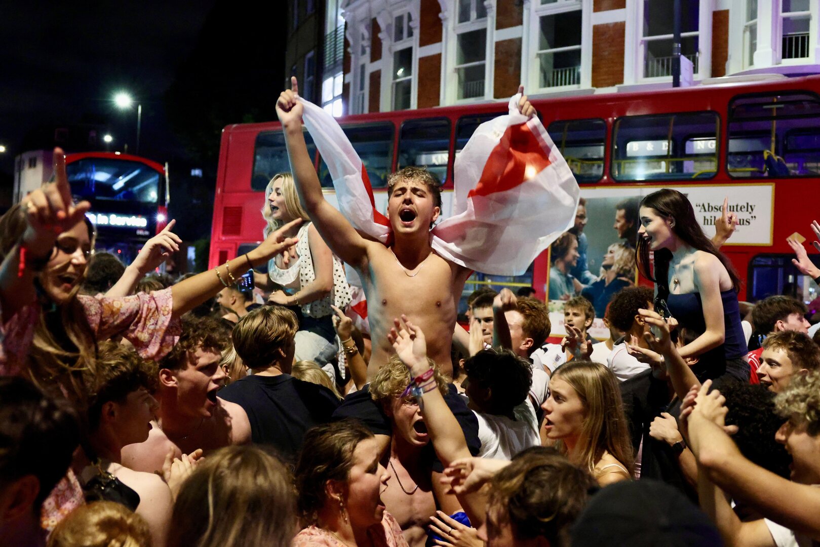 England fans revel in World Cup win over Norway