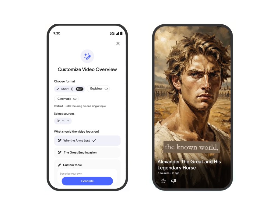 Google’s NotebookLM can sum up your research in a TikTok-style clip