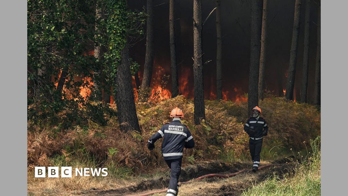 France fire crews face searing heat in battle to contain flames