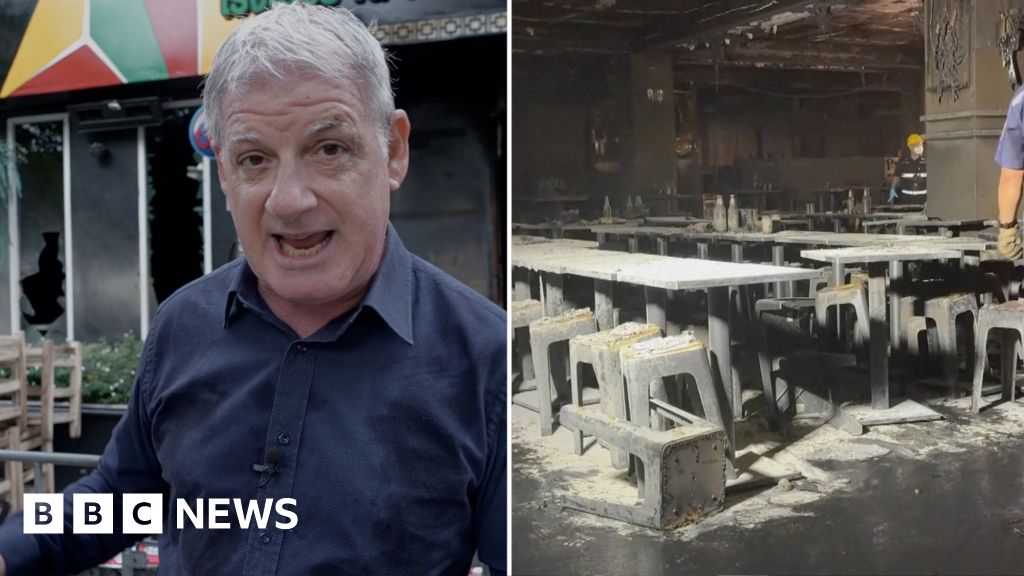 Watch: At the scene where Bangkok's deadly bar fire unfolded