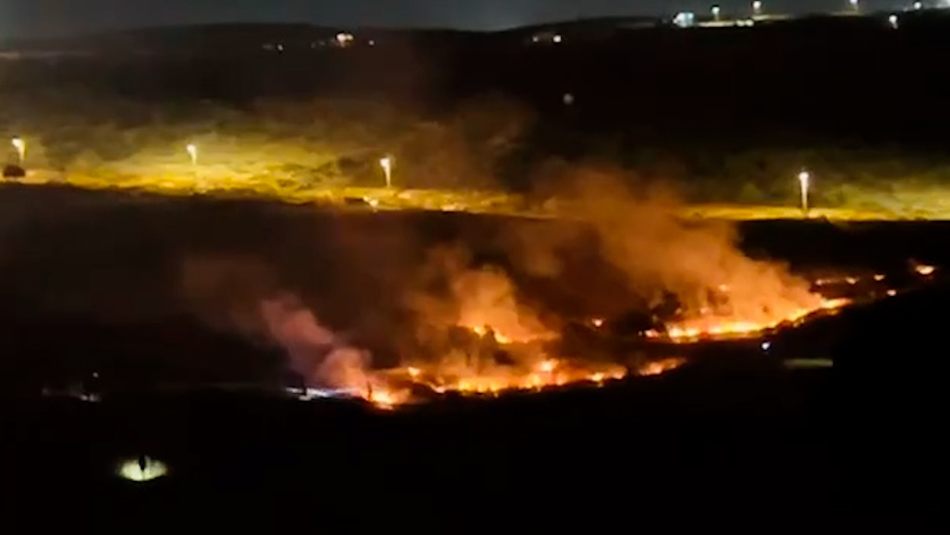 Palestinians fight fires after settler attacks in the occupied West Bank
