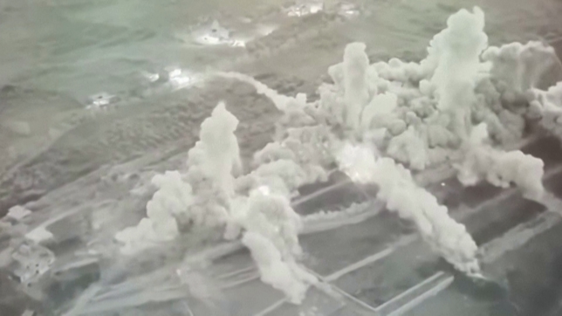 Israel releases video of huge detonations in Lebanon