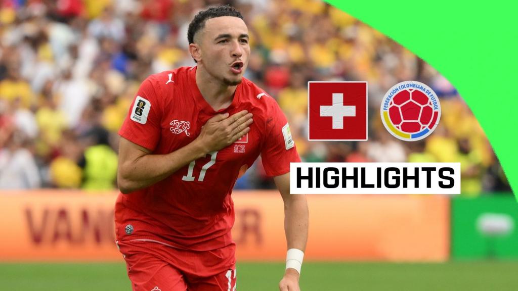 Switzerland beat Colombia on penalties to reach quarter-finals