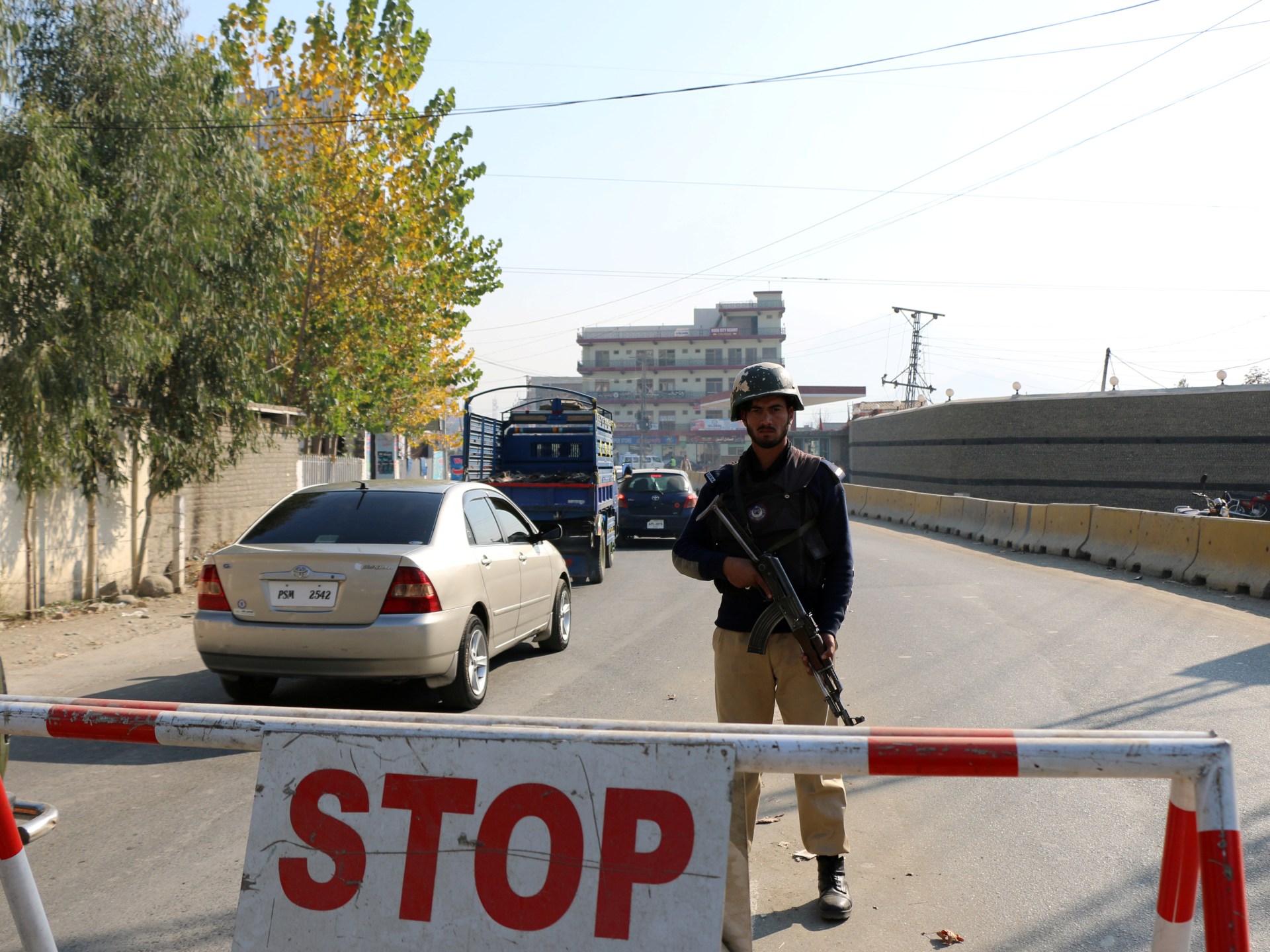 Suicide bomber kills 14 outside police station in Pakistan’s Swat