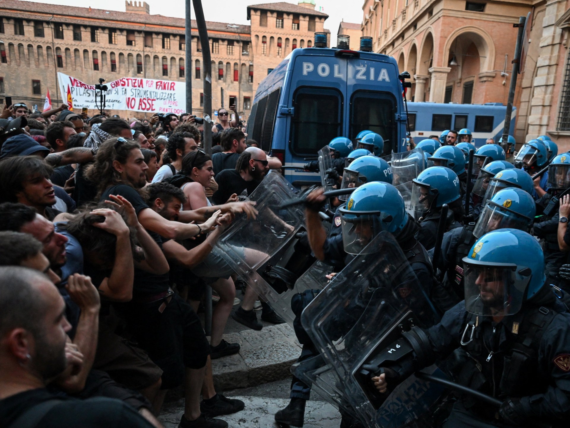 Italy’s Meloni slams protesters following clashes in Bologna
