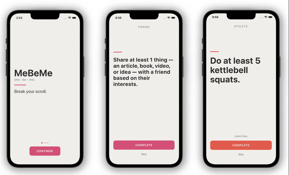 MeBeMe’s new ‘interrupter’ app helps you become your best self instead of doomscrolling 