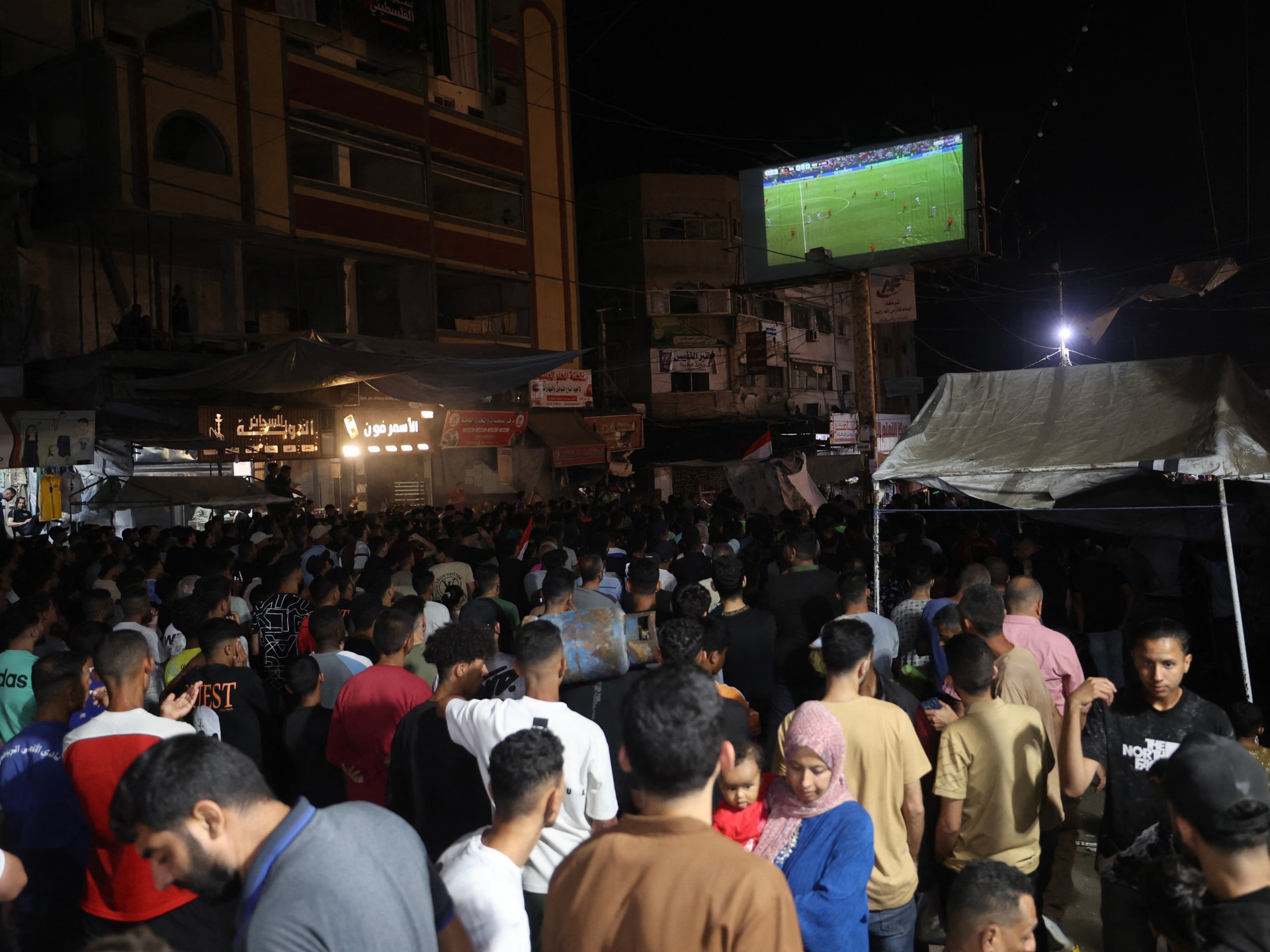 Gaza fans chase World Cup joy amid blackout, displacement and war