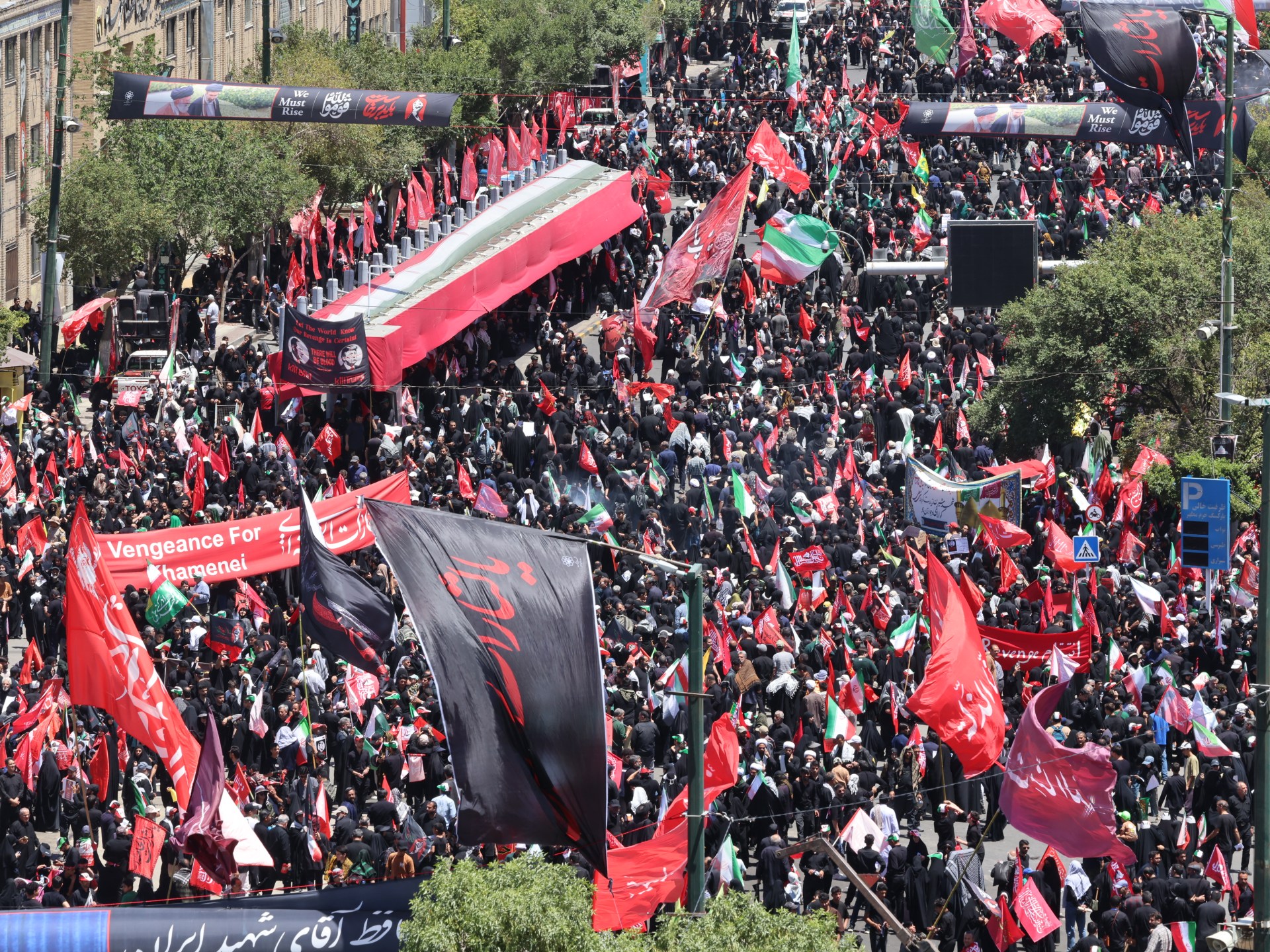 Iran prepares to bury slain leader Khamenei after mass funeral processions