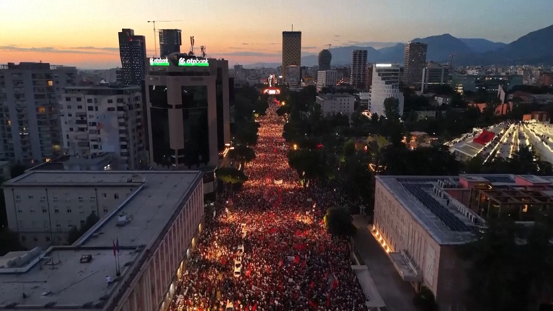 Protests in Albania against Kushner resort swell to tens of thousands
