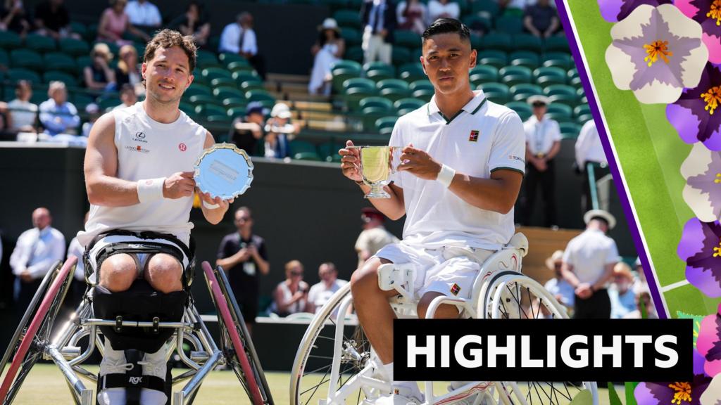 Oda beats GB's Hewett to retain Wimbledon wheelchair singles title