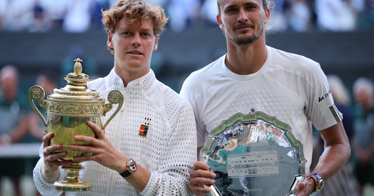 Sinner beats Zverev to defend Wimbledon men’s singles tennis title