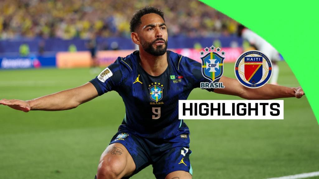 Cunha scores twice as Brazil beat Haiti