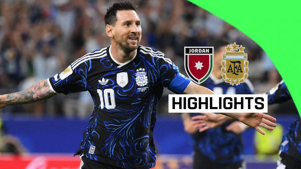 Messi comes off the bench to score as Argentina beat Jordan