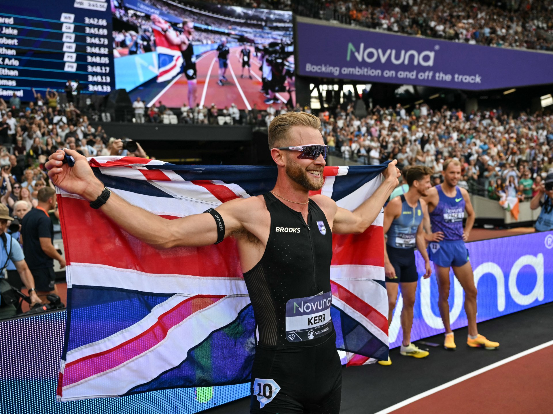 UK’s Josh Kerr smashes longstanding world mile record in London