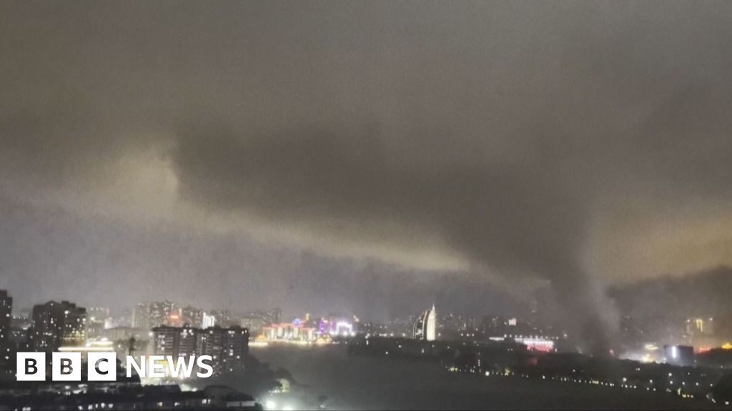 Watch: Moment rare tornado lashes central Chinese cities