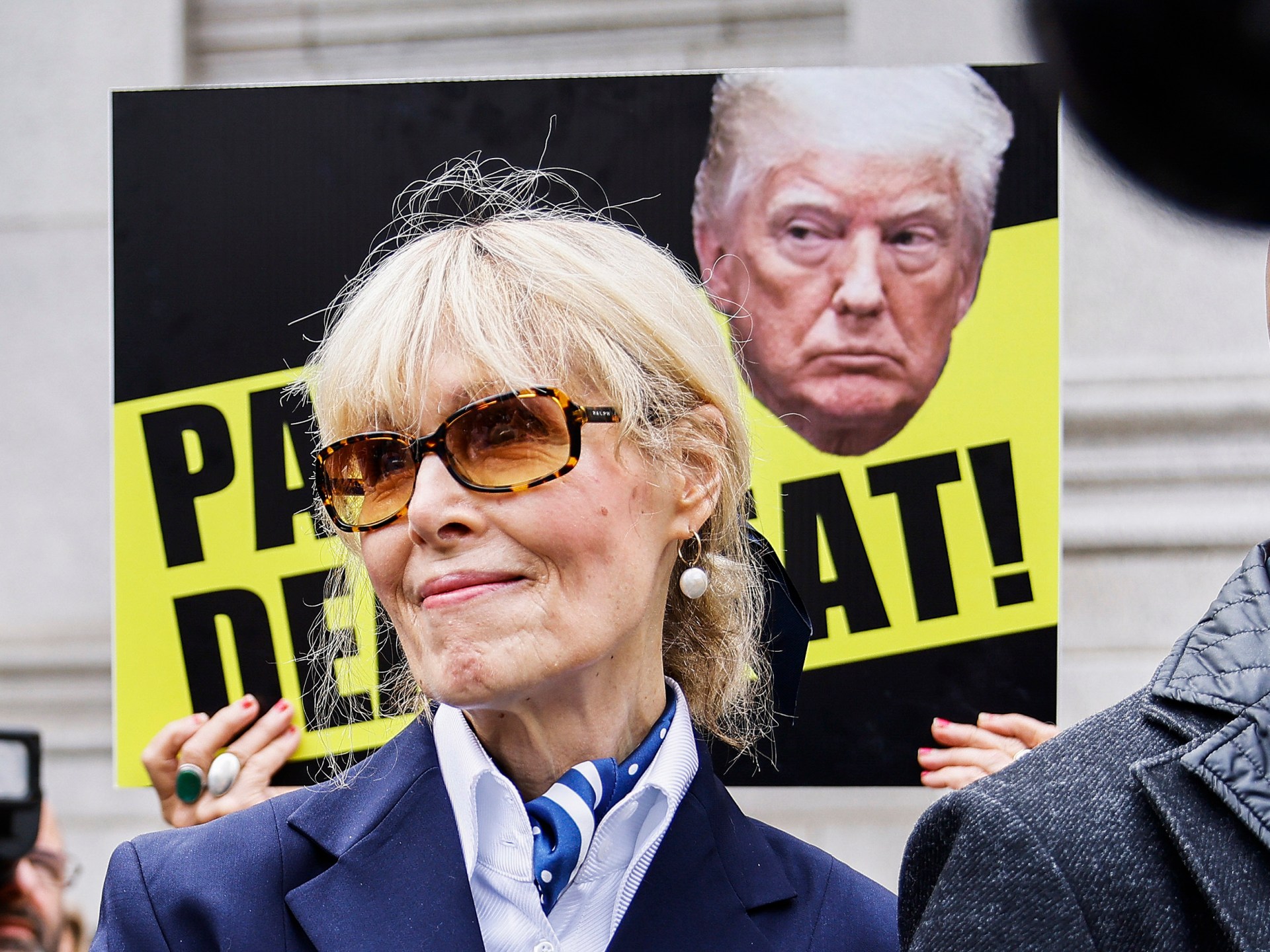 E Jean Carroll demands Donald Trump pay $5.8m in damages from 2019 case
