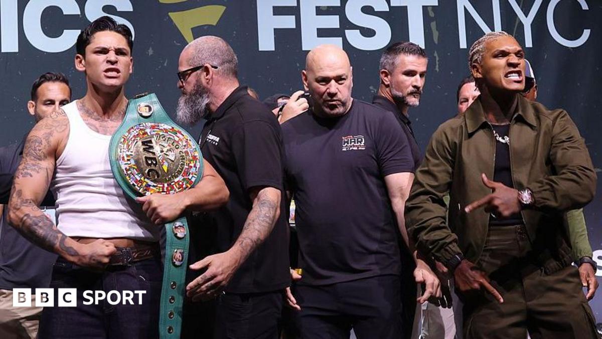 Security separate Benn and Garcia at heated media day