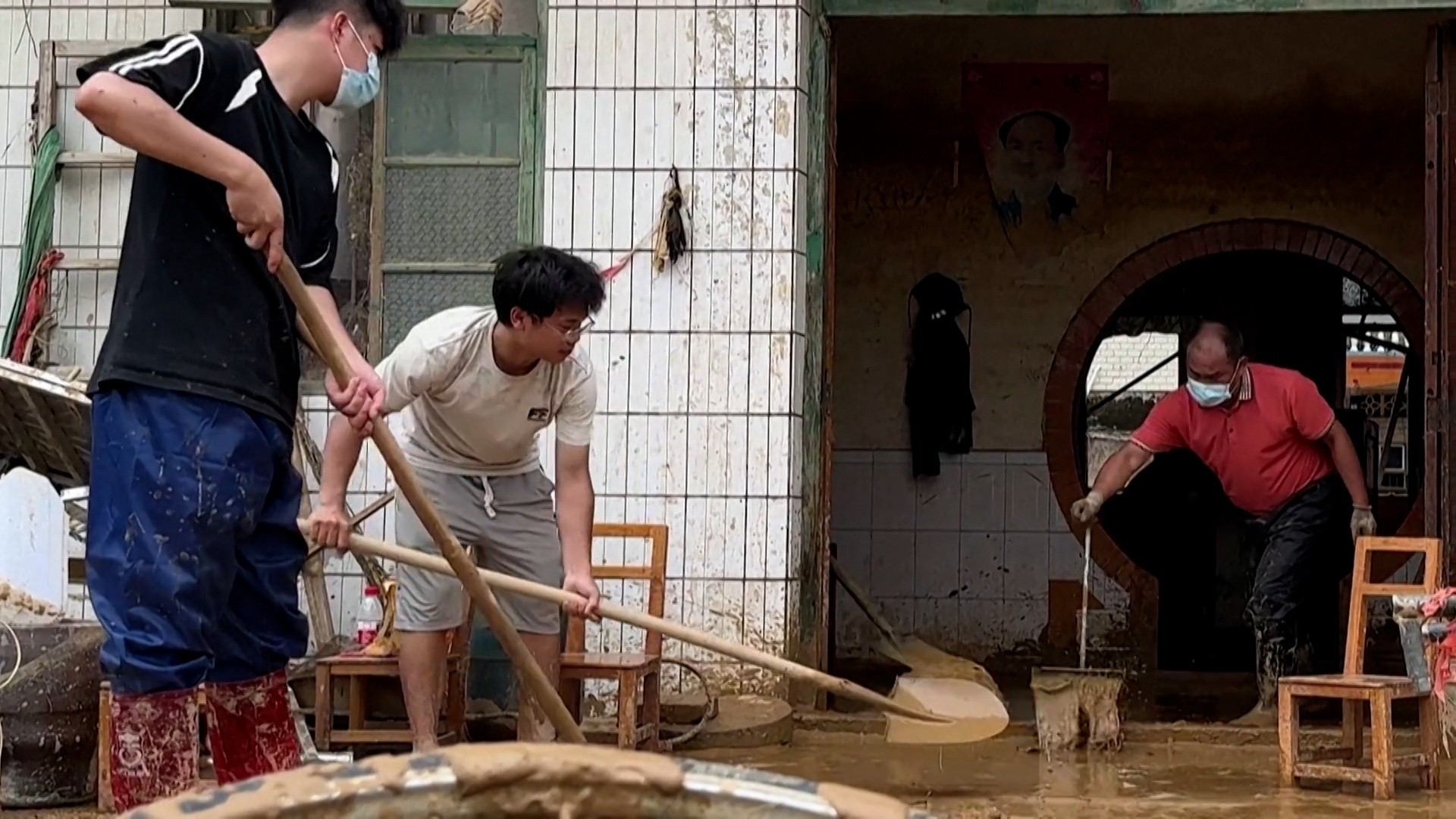 Mass cleanup underway after severe flooding in China