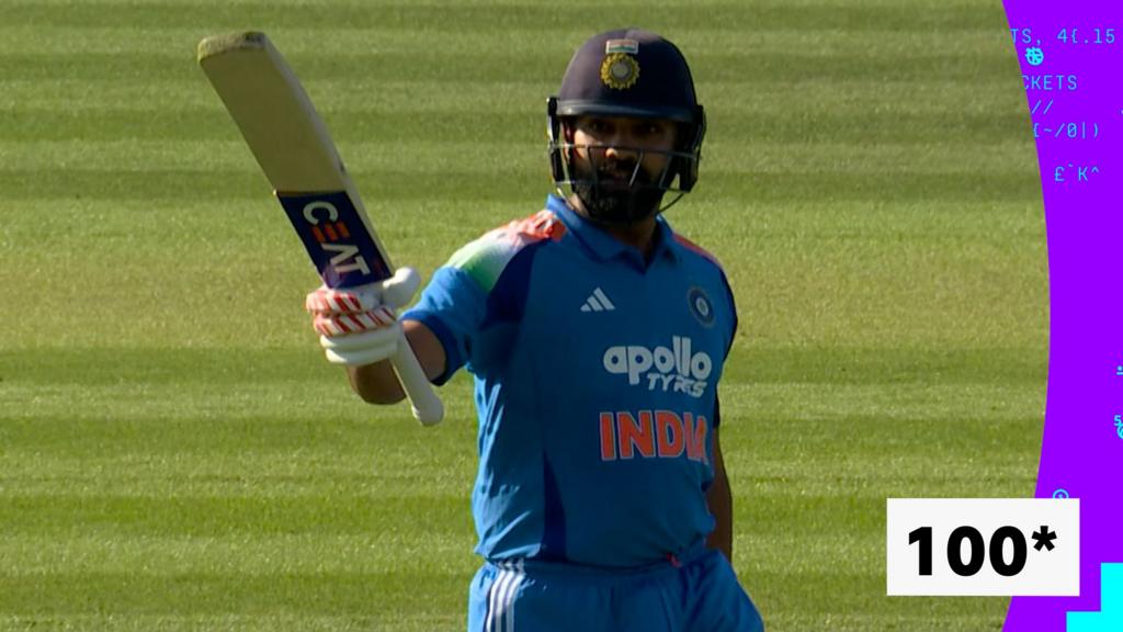 'He's got it!' - Rohit Sharma reaches historic century in style
