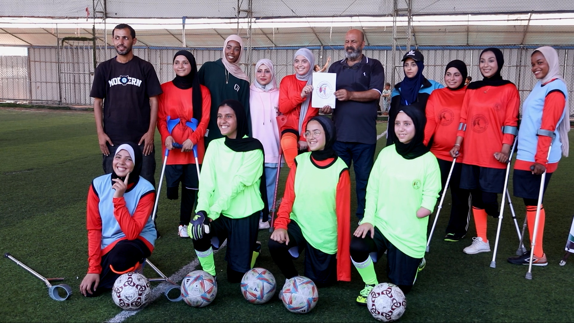 Gaza’s first women’s amputee football team reclaims the pitch after war