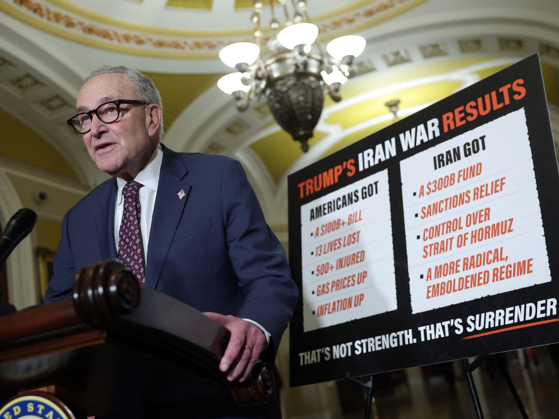 US Senate votes to halt Iran war, bucking Trump