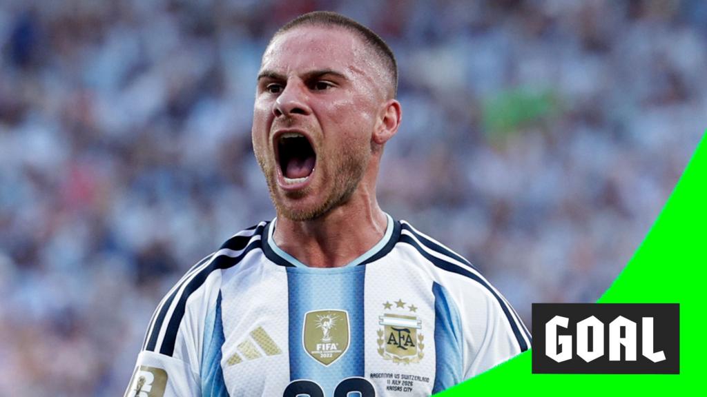Argentina take lead through Mac Allister's 'beautiful header'