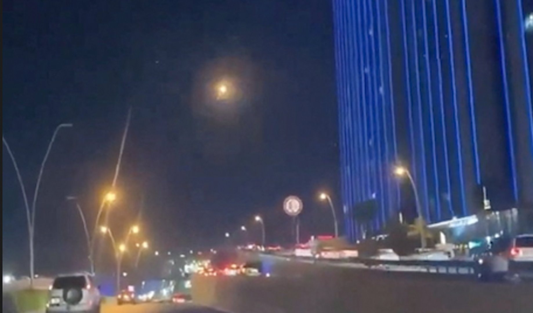 Air defences intercept drones over Erbil, Iraq