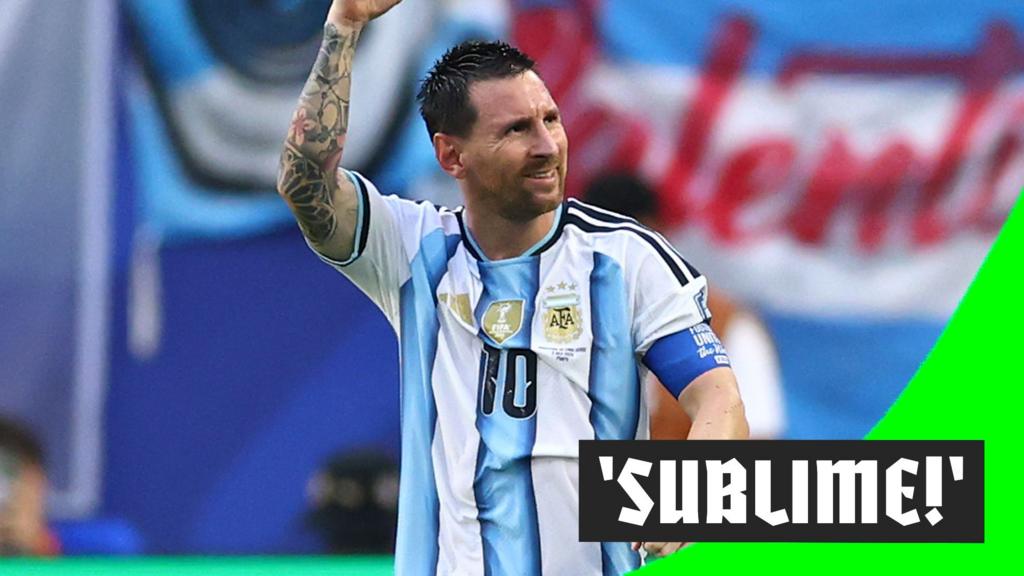 'Sensational' Messi finish gives Argentina the lead