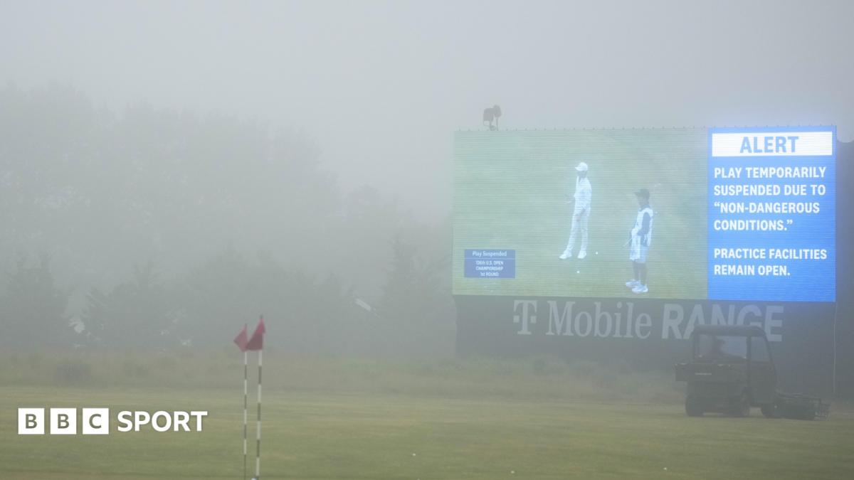 McIlroy's opening round at US Open delayed due to fog