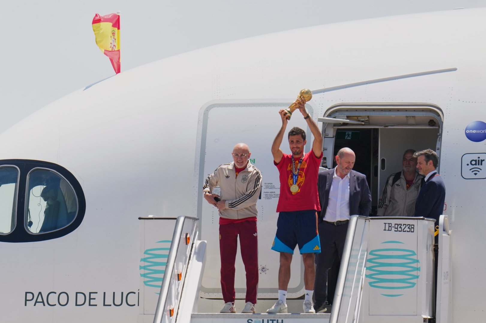 Spain team arrives home after winning the World Cup
