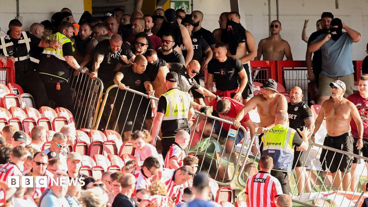 Police intervene amid disorder at Derry City's Brandywell Stadium