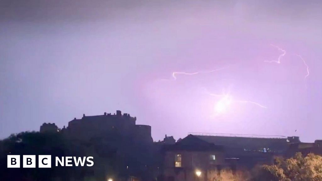 Watch: Lightning strikes seen across UK
