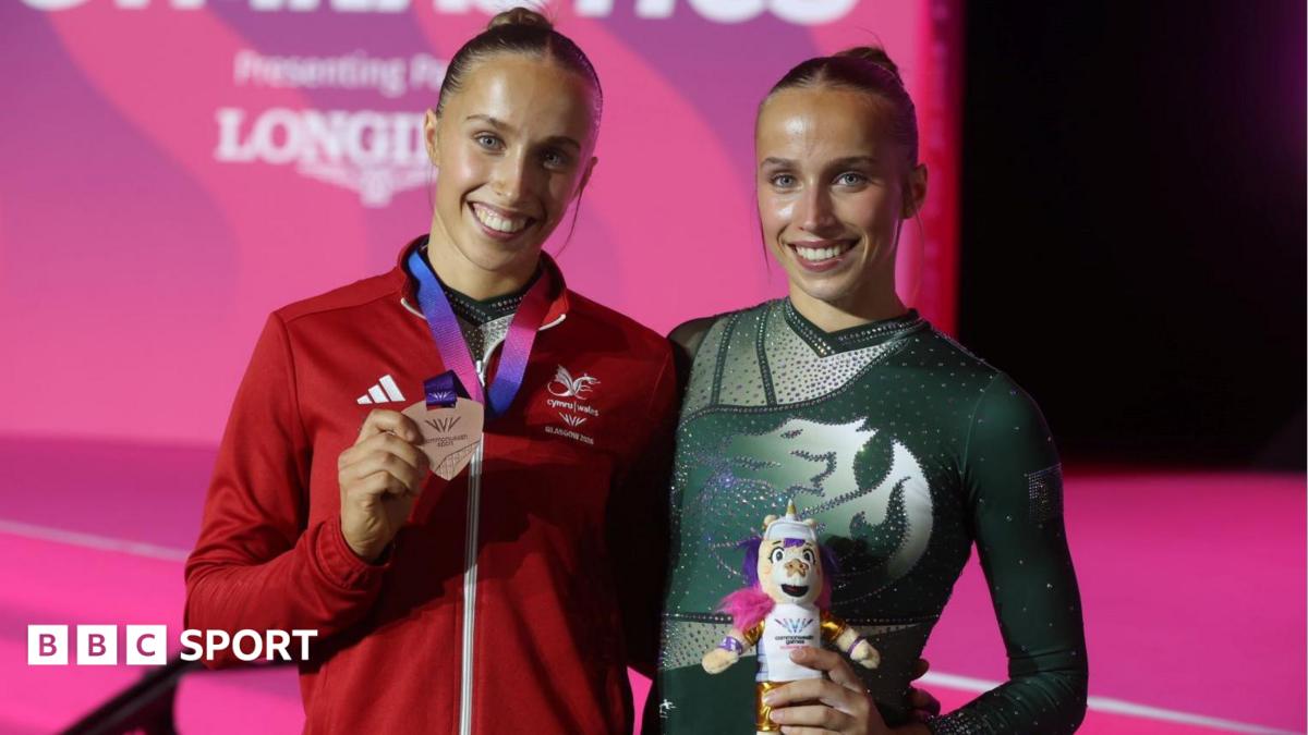 Identical Roper twins win gymnastics bronze medals