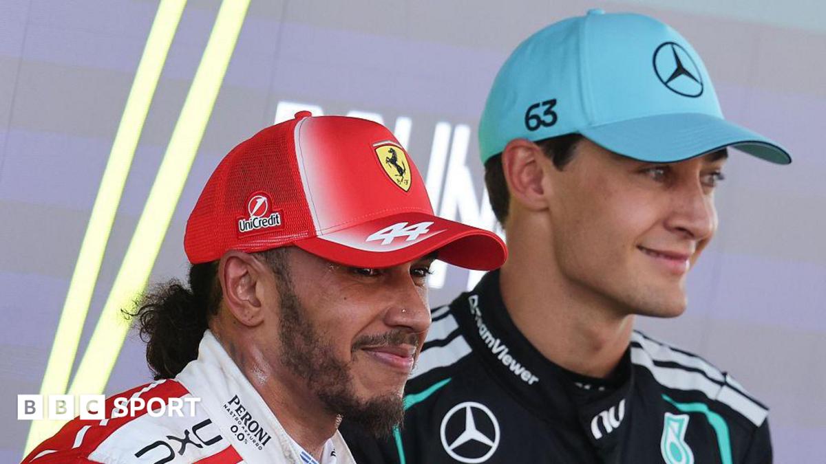 Hamilton and Ferrari a huge title threat - Russell
