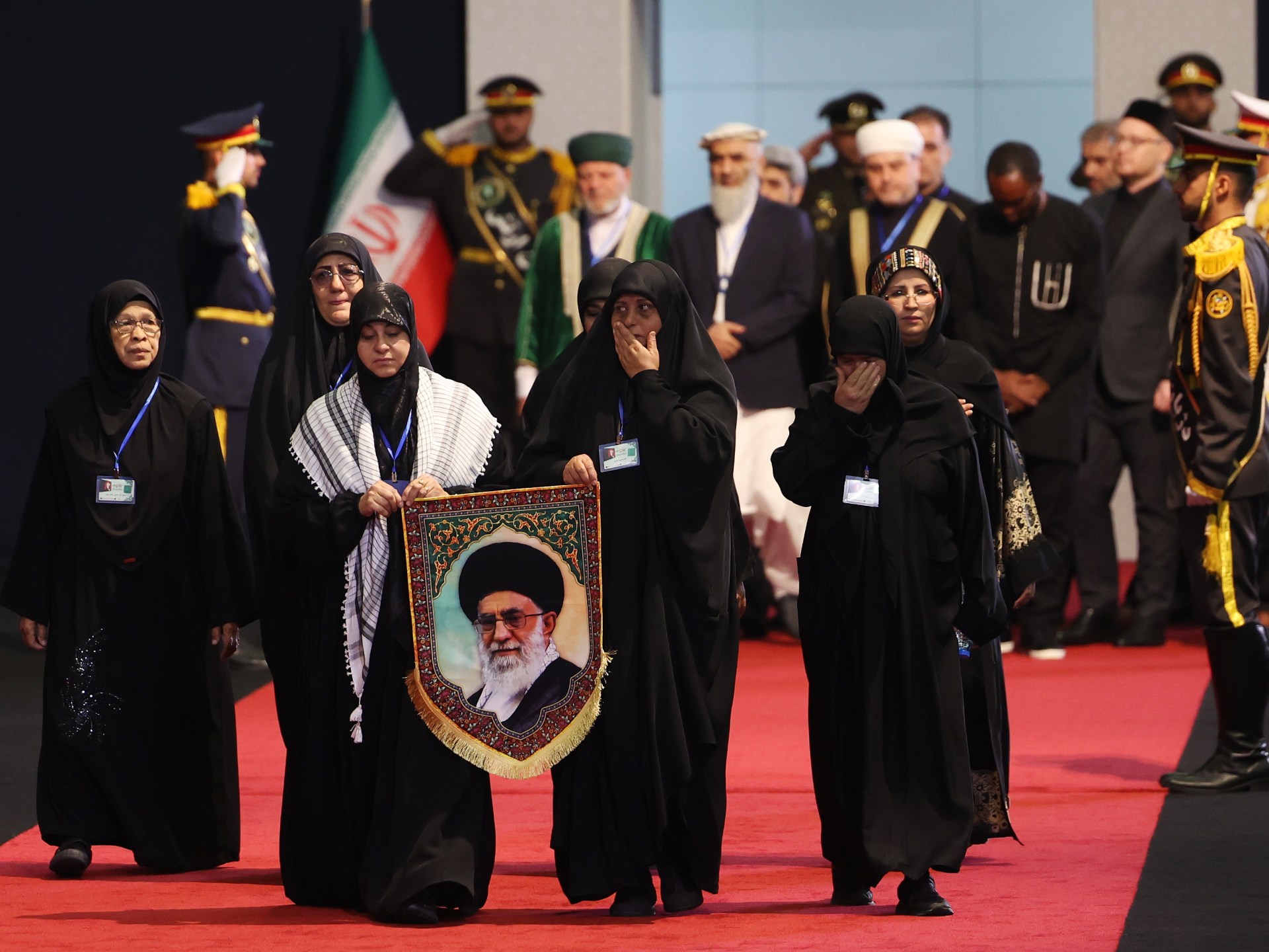 Mourners pay respects as Iran’s slain leader Ali Khamenei laid in state