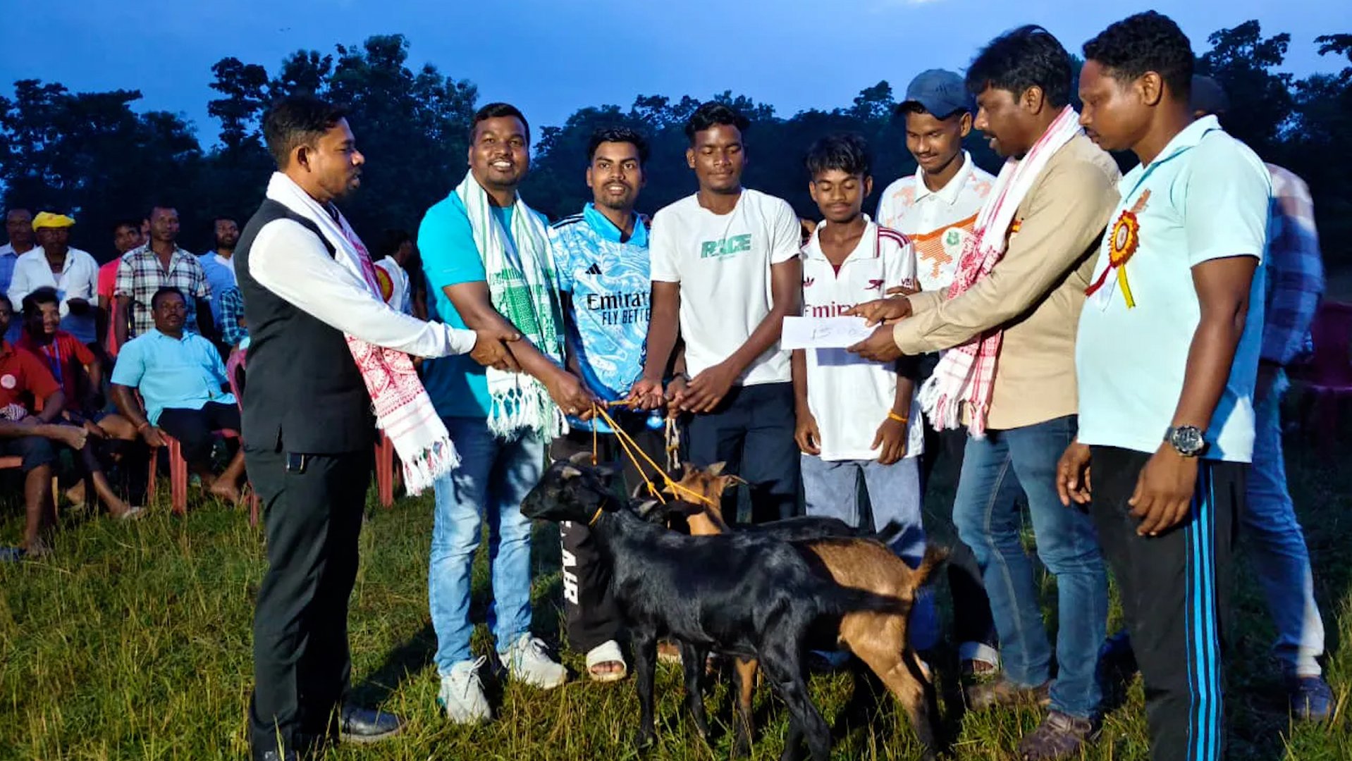 The Indian football tournament where goats replace trophies