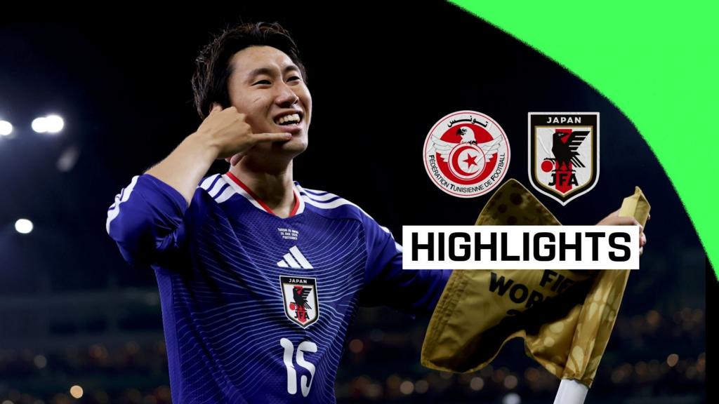 Japan run riot as Tunisia eliminated in Renard's first game