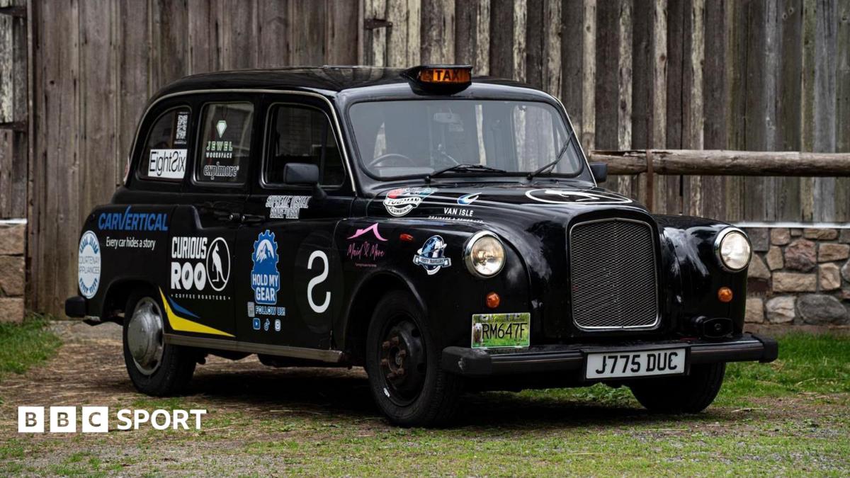 Meet the duo visiting all 16 World Cup venues in a London cab