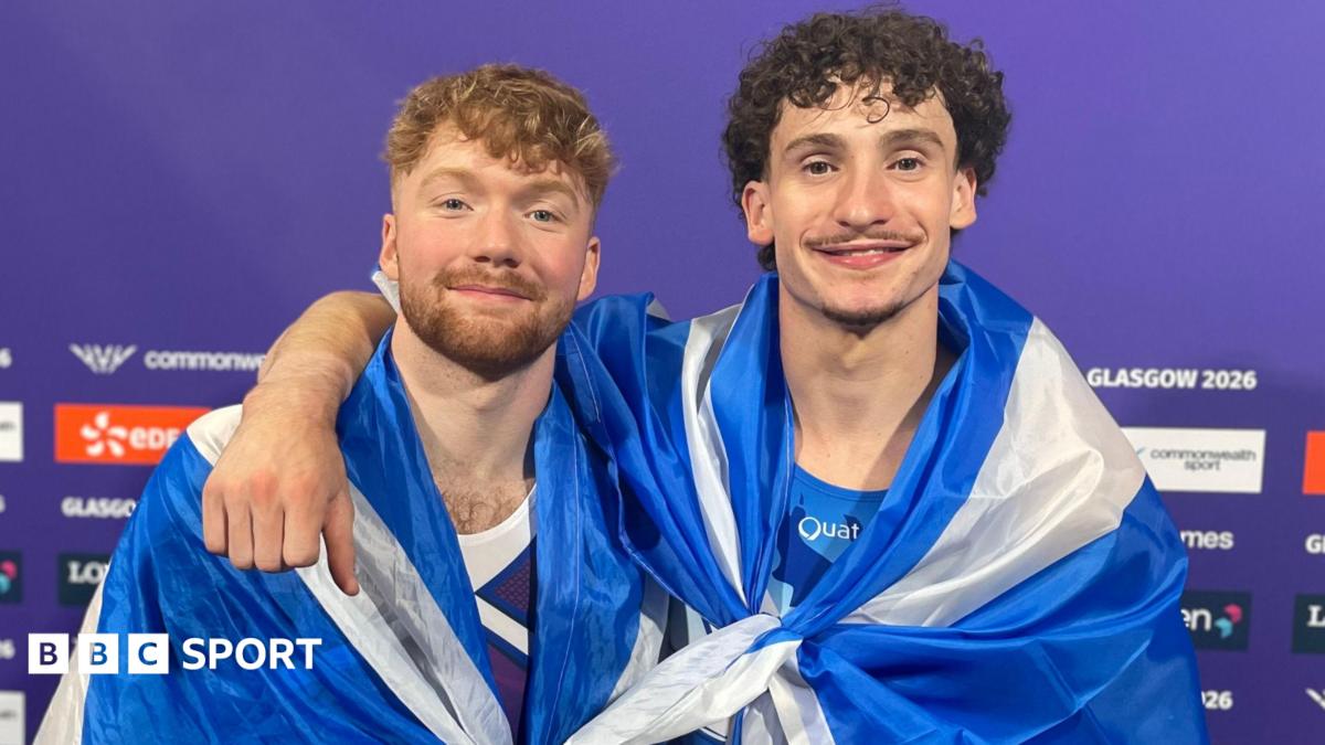 Scotland's Lynn surprises himself to join Ward on pommel podium 